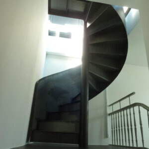 Wendeltreppe zu Dachterrasse