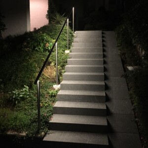 CNS-Handlauf mit LED-Lichtband