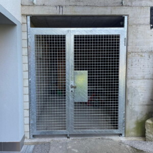 Gitterabschluss bei Velounterstand