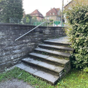 Neuer Handlauf aus CNS-Rundrohr