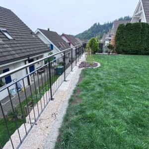 Geländer bei Terrasse